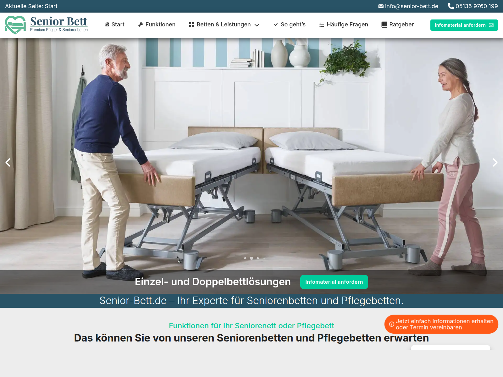 Senior-Bett Website & Lead-System